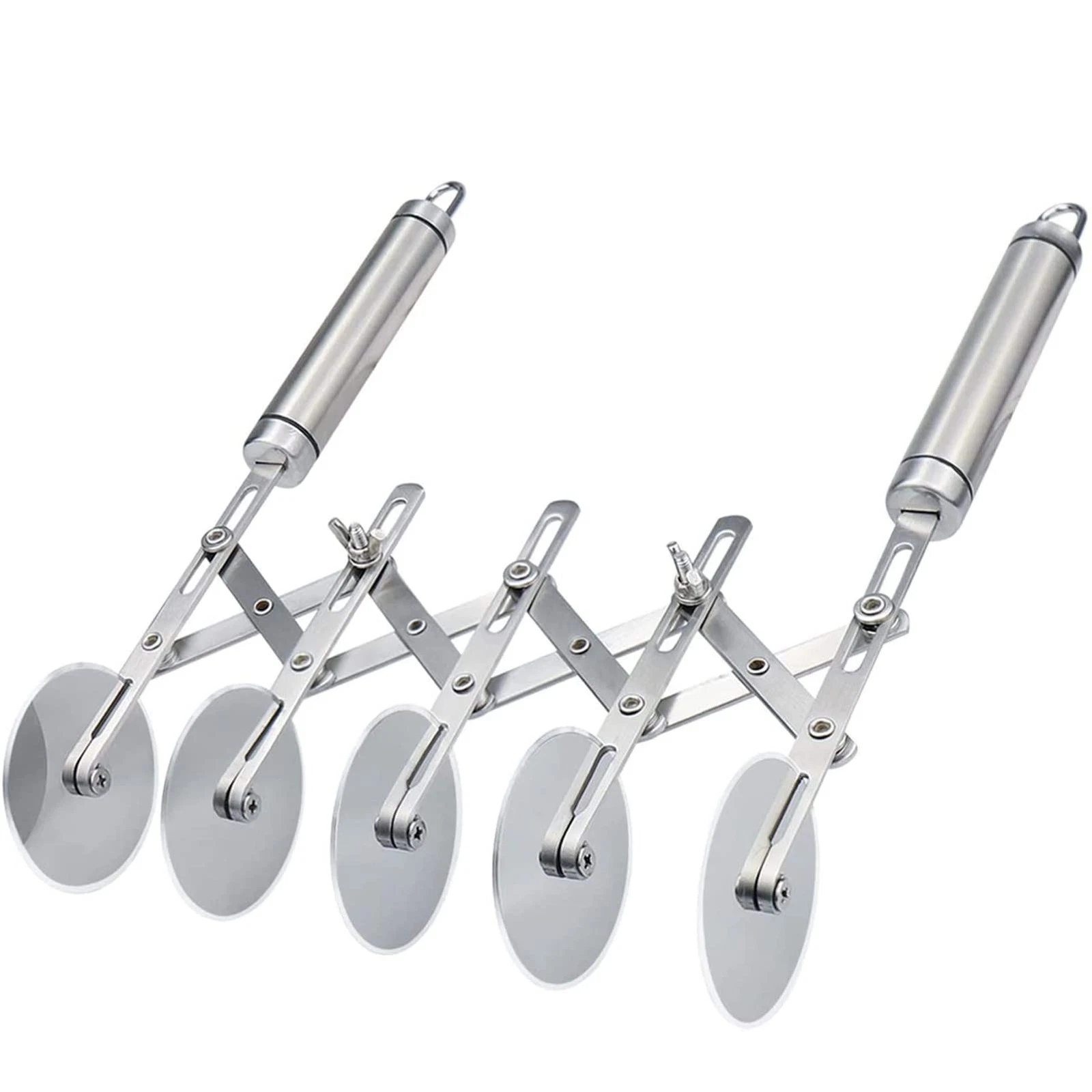 5 Wheel Pastry Cutter Stainless Pizza Slicer Multi-Round Dough Cutter Roller ...
Opens in a new wind