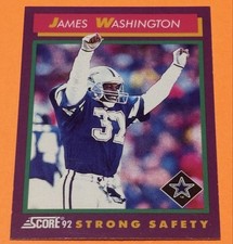 1992 Score - James Washington #187