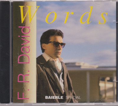 F.R. DAVID RARE cd WORDS ( BAIERLE SPECIAL )