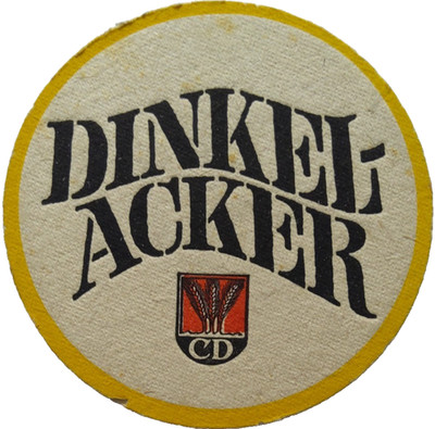 OLD BEER MAT Dinkelacker Brewery Stuttgart founded 1888 beer felts collecting
