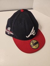New Era 59FIFTY Atlanta Braves 2021 World Series Champions Cap 7 5/8 Navy Red