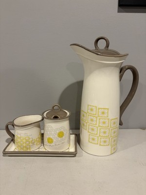 Blessings Unlimited Simple Joys Tea Pot Cream & Sugar Set With Tray 2013