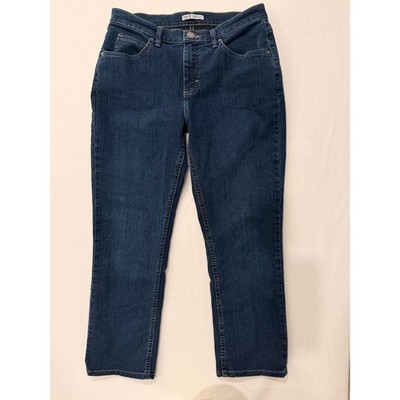 Riders by Lee Women s Classic Fit Straight Leg Jeans Size 12P Dark Wash Stretch