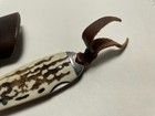 A.G. Russell Agent Knife, stag handle, engraved bolsters, wharncliffe blade, new — photo 5