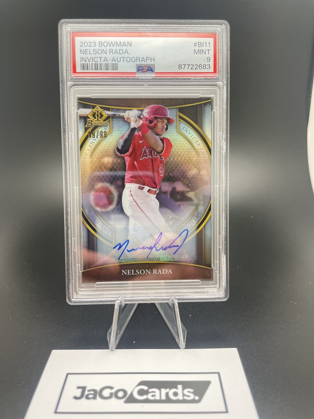 2023 Bowman Nelson Rada Invicta Auto /99 PSA 9