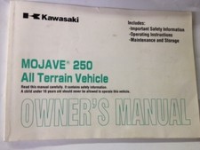 KAWASAKI MOJAVE 250 ALL TERRIAN VEHICLE OWNERS MANUAL -1998 KSF250-A13