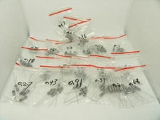 105Pcs Assorted Kit 21 Values 5 Each 1W 5% 0.1 ~ 0.91 Ohm Carbon Film Resistor