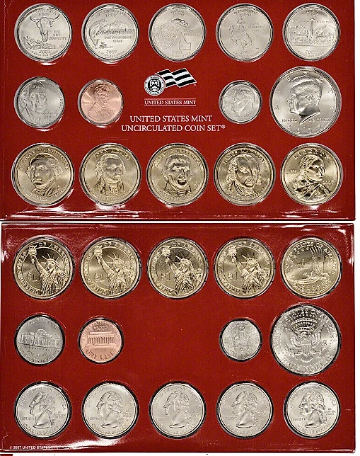 2007 United States Mint Uncirculated Coin Set ~ OGP Unopened Box ~ U07 - Image 4 of 4