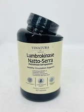 Lumbrokinase, Nattokinase 2000FU & Serrapeptase - DMG Bottle