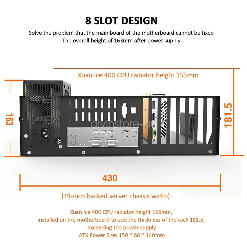 ATX/EATX Motherboard Bracket Fixing Frame Open Chassis Frame Computer Host Rack - image 2 of 4