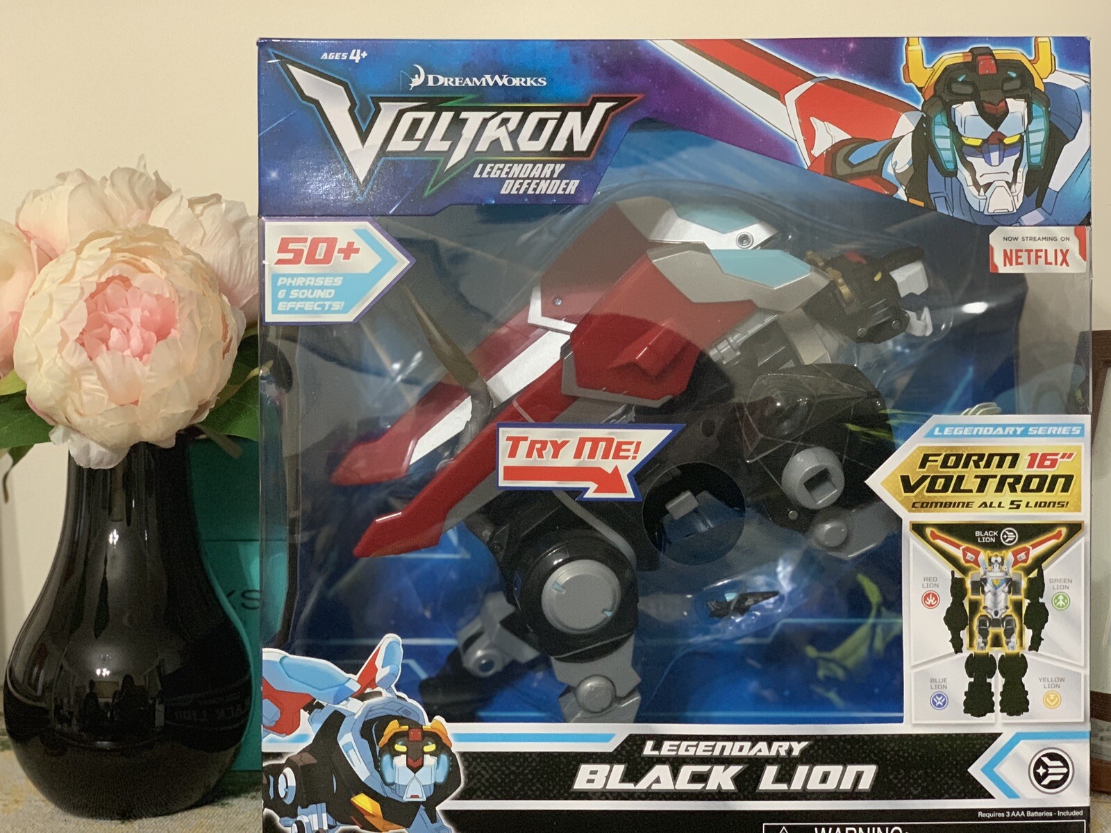 voltron legendary defender action figure black lion