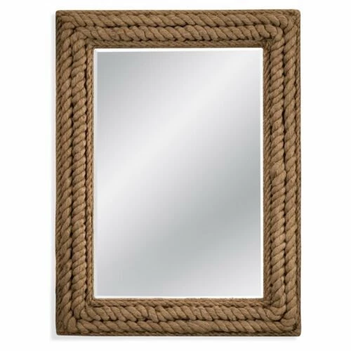 Rope Frame Rectangle Contemporary Home Décor Mirrors