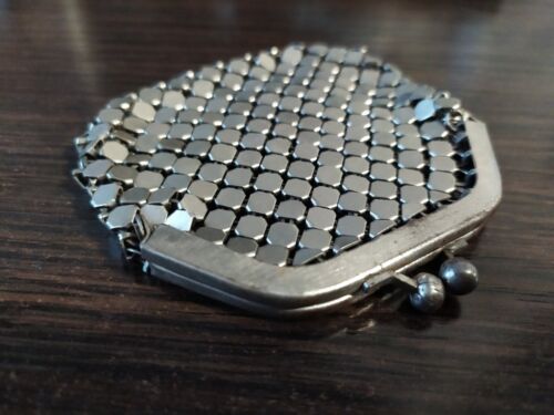 Vintage metal women's Soviet purse iron mesh for coins 1970. USSR Original