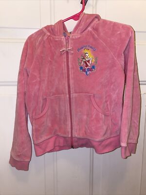 Pink full zip hoodie sleeping beauty size 4T Disney princesses