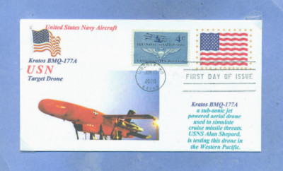 BMQ-177A Kratos Target Drone, testing by USNS Alan Shepard Color