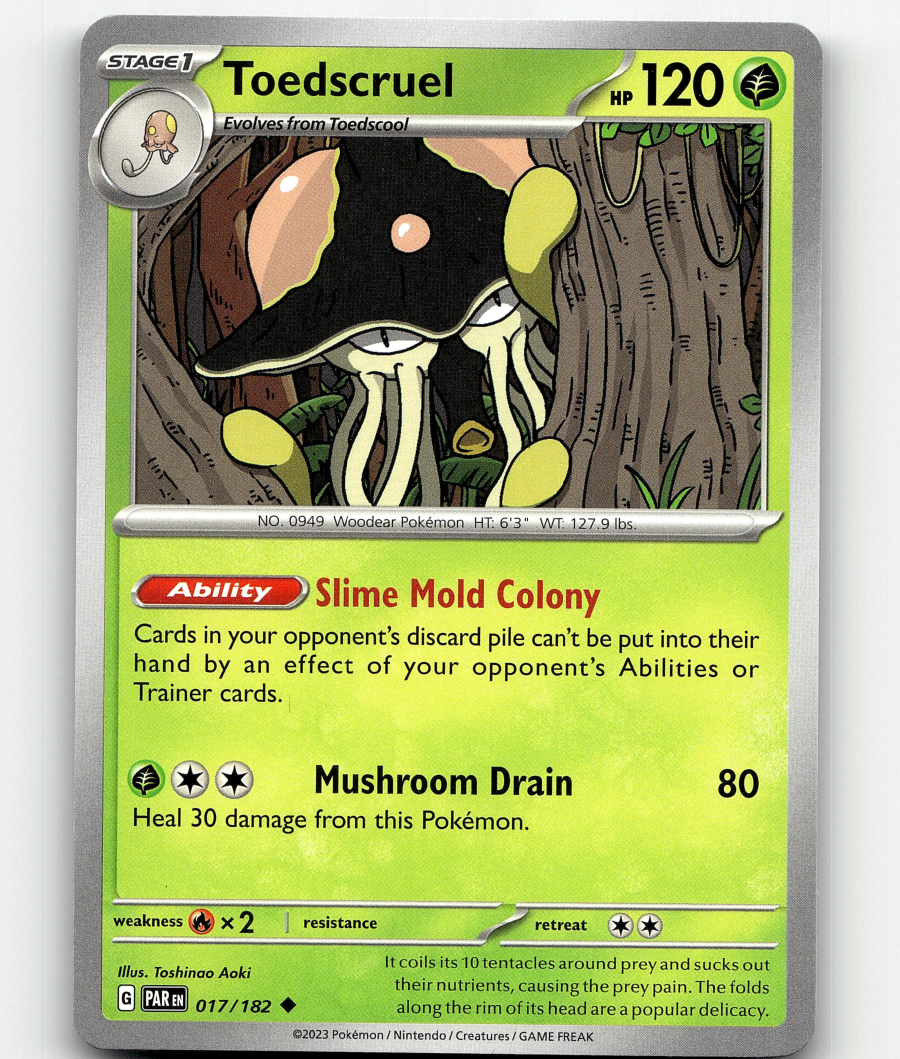 Pokemon Toedscruel - 017/182 - Paradox Rift