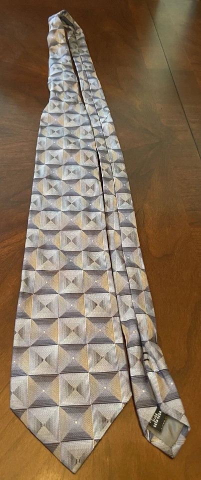 Corbata Fratelli Moda Azul 100% Seda Hombre Hecha en Italia Foto 3 de 4