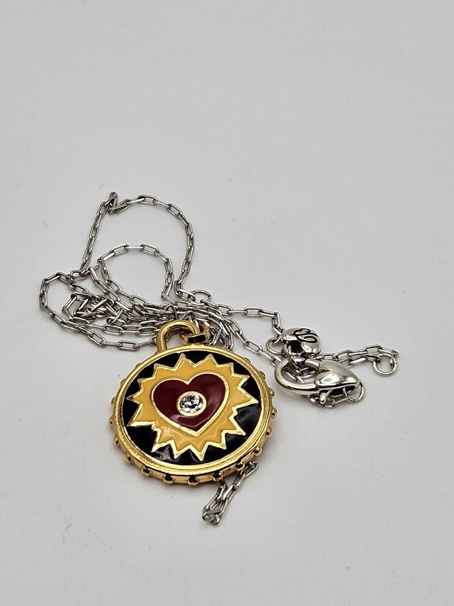 Brighton  Simply Charming Passion Enamel Heart Crystal Pendant Necklace  View 3
