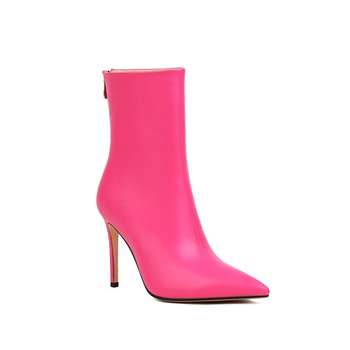Fashion Women Ankle Boots Pointed Toe High Heels Zipper Office Party Shoes Woman - Picture 2 of 18