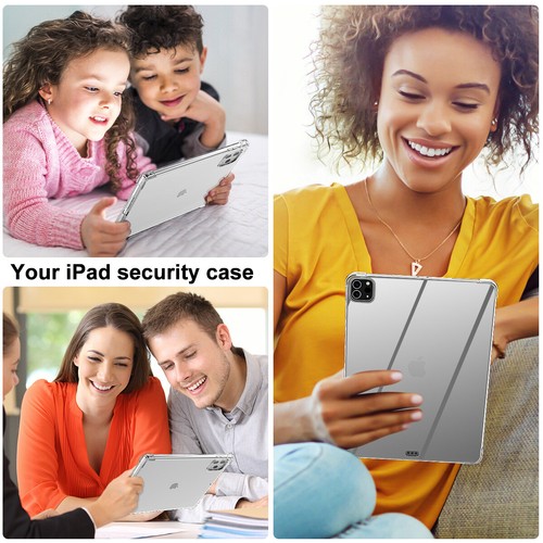 For 2024 New iPad Air 11" 13" iPad Pro 11" 13" Clear Case Shockproof BumperCover - Picture 13 of 13