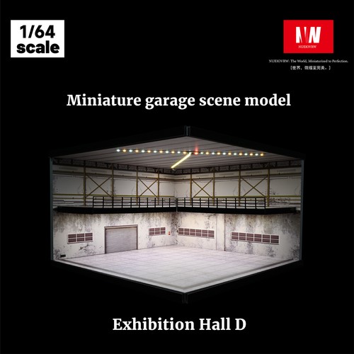 Diorama 1/64 Diecast Car Garage Model LED Lighting Showroom Scene Case Model Toy - Picture 53 of 104