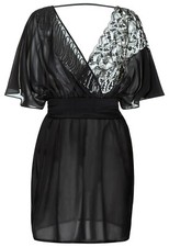 La Perla Black Magic Soutache Lace Sequined C...