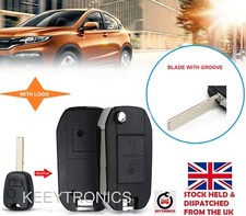 2 BUTTON FLIP KEY CASE UPGRADE FOR PEUGEOT 307 107 207 407 REMOTE KEY +LOGO A105