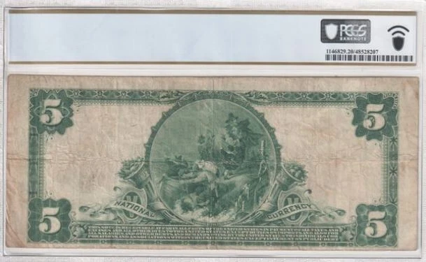 $5 1902 National Currency, Citizens National Bank & Trust, Cincinnati, OH VF 20 - Image 2 of 2