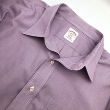 Brooks Brothers 346 Regular Fit Long Sleeve Dress Shirt 17 2/3 Lavender Career