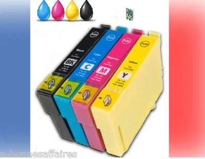 CARTOUCHES COMPATIBLES POUR IMPRIMANTE EPSON XP SÉRIE STYLUS T07 T18 T12 T29 XL - Photo 1/2