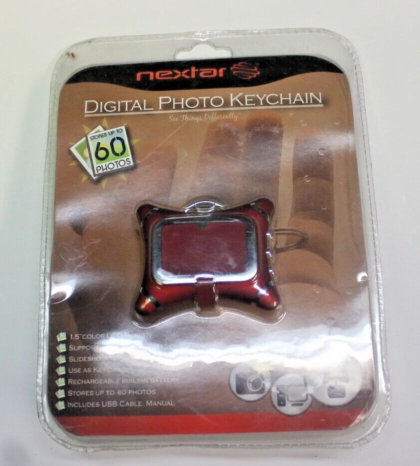 (2) Digital Photo KeyChains Nextar & Digital Solutions New in sealed Packages - Image 3 of 4