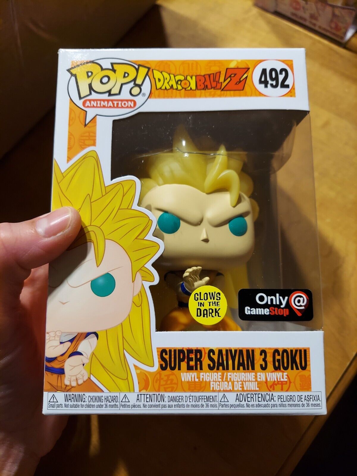 Funko POP Dragon Ball Z Super Saiyan 3 Goku Exclusive Monster Store #492