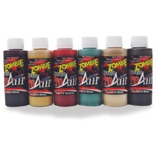 Airbrush FX Makeup ProAiir Zombie 2 Kit of Six 2.1 oz Body Face Paint Halloween