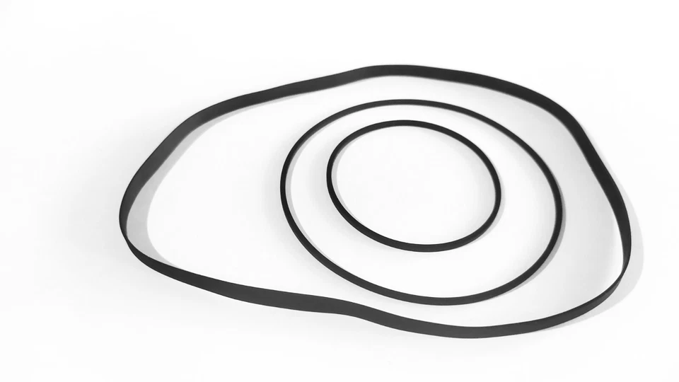 Akai CS-M01 Set 3 Courroies Européennes Stéréo À Cassette Deck Supreme Quality