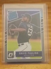2017 Donruss Optic Black RC/25 David Paulino Houston Astros 