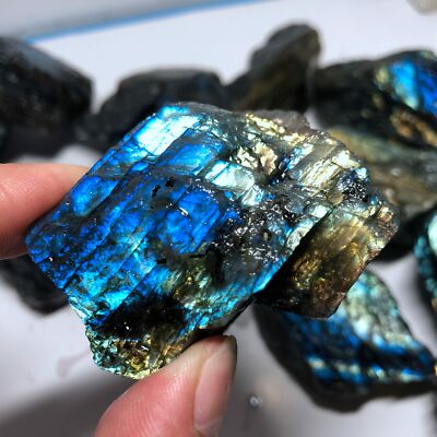 Natural Dazzling Labradorite Original Stone Rough Specimen Random Pick