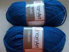 YarnArt Finland yarn, Country Blue 209 , lot of 2, 219 yds each