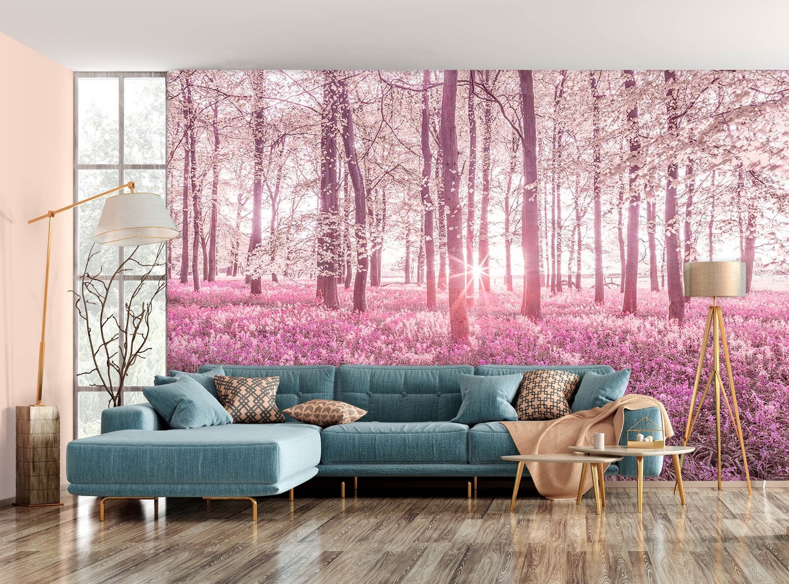 3D OIL PAINTING Trees 6287NA Wallpaper Wall Mural Removable Self