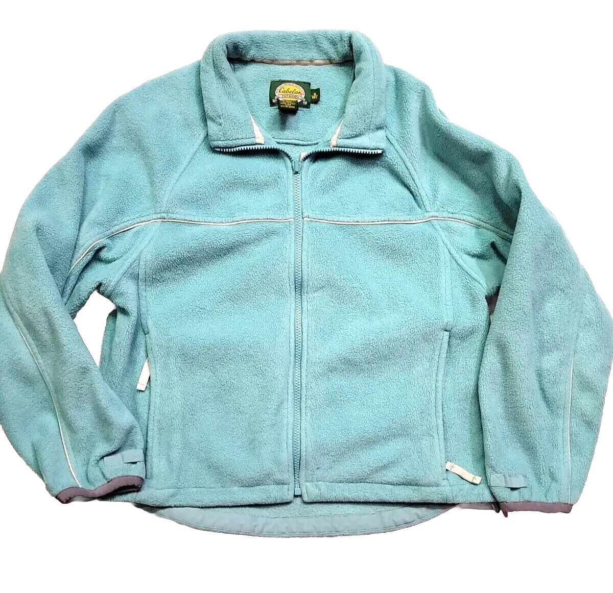 VETEMENTS Cabela's pile normale maniche lunghe blu cerniera intera donna media