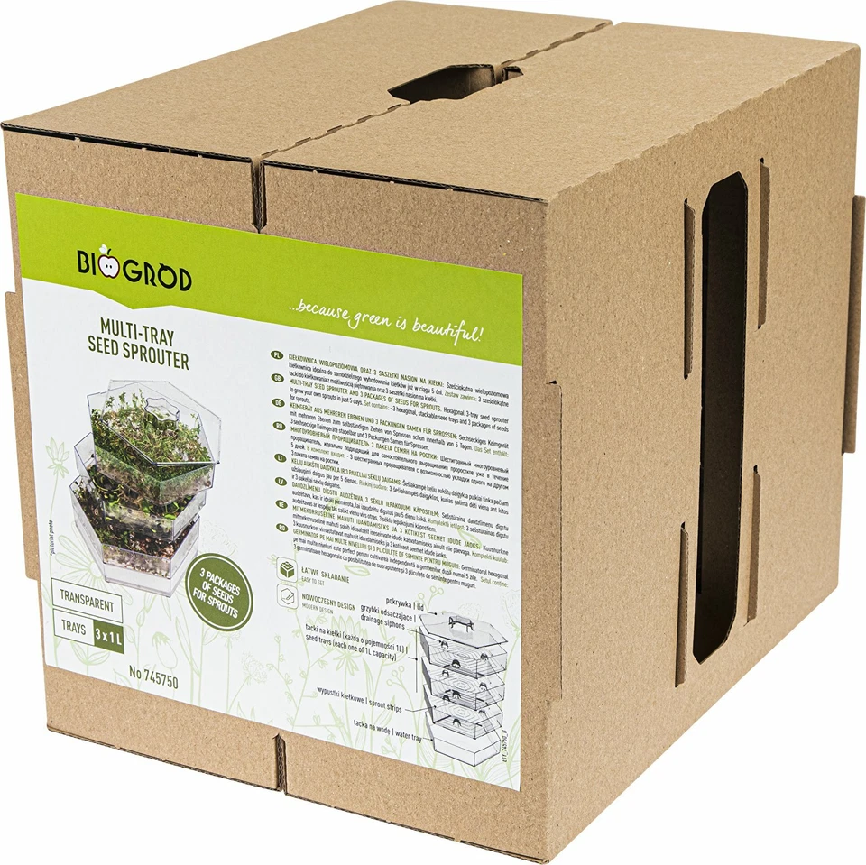 KEIMGERäT KEIMBOX Sprossenbox Keimgarten, Keimbox Sauberes Früchtchen BIO - Bild 4 von 4