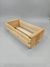 Napa Valley Box Co. 12 Cassette Tape Real Wood Storage Holder Rack Vintage