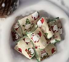 Kirkland Wire-Edged Ribbon 2.5" Wide 50 YD Holiday Gift Wrap Glitter Ribbon