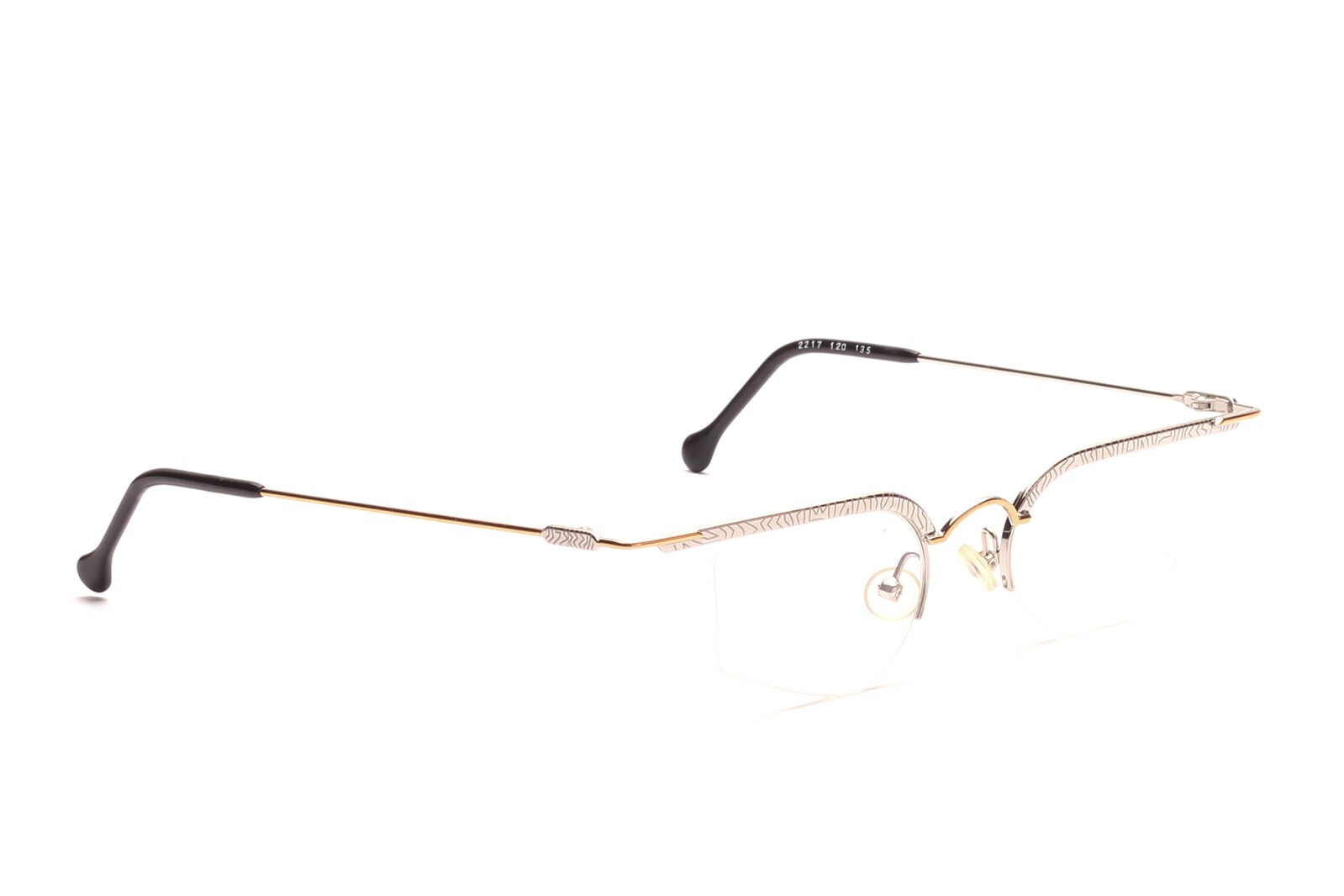 Винтажный браслет Brille Fassung Damen Halbrand FA Fashion Мод. 2217 Silber Gold A5