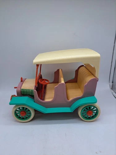 Vintage 1984 Cabbage Patch Kids Mini Dolls Coleco Musical Wind-Up  Buggy