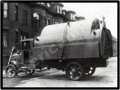 1929 American LaFrance Garbage Truck New Metal Sign: City of Boston Colecto Body