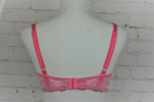Reggiseno donna Wacoal taglia 36D rosa e argento metallizzato con ferretto tradizionale - nuovo con etichette - Foto 8 di 11