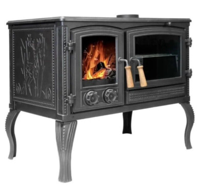 Cast Iron Wood Burning Stove With Oven, cooker stove & No Customs Duty