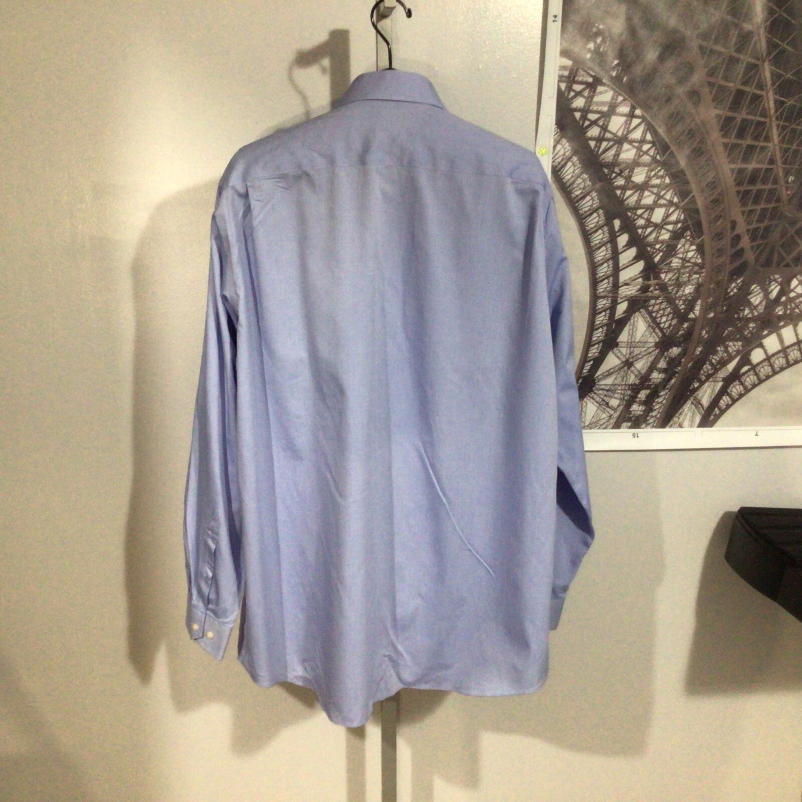 Buttoned  Down Blue Cotton Tailored Button Front … - image 4