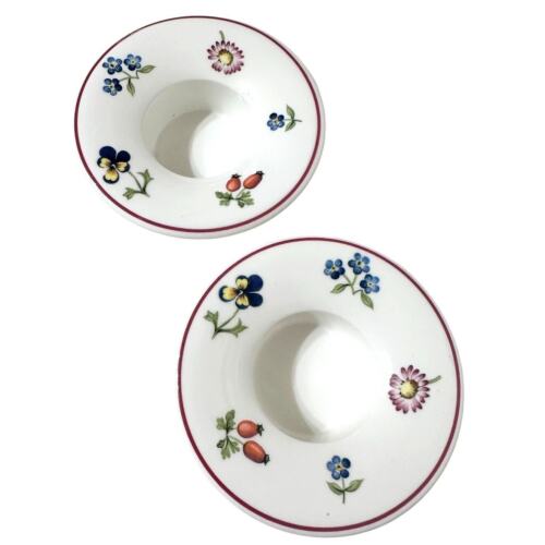 Villeroy & Boch Luxembourg Petite Fleur Votive Candle Holders-Set of 2-Excellent