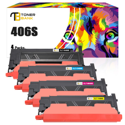 4 XXL Toner für Samsung CLX-3306 CLX-3300 CLT-406S CLP-368 CLX-3305FW C460W